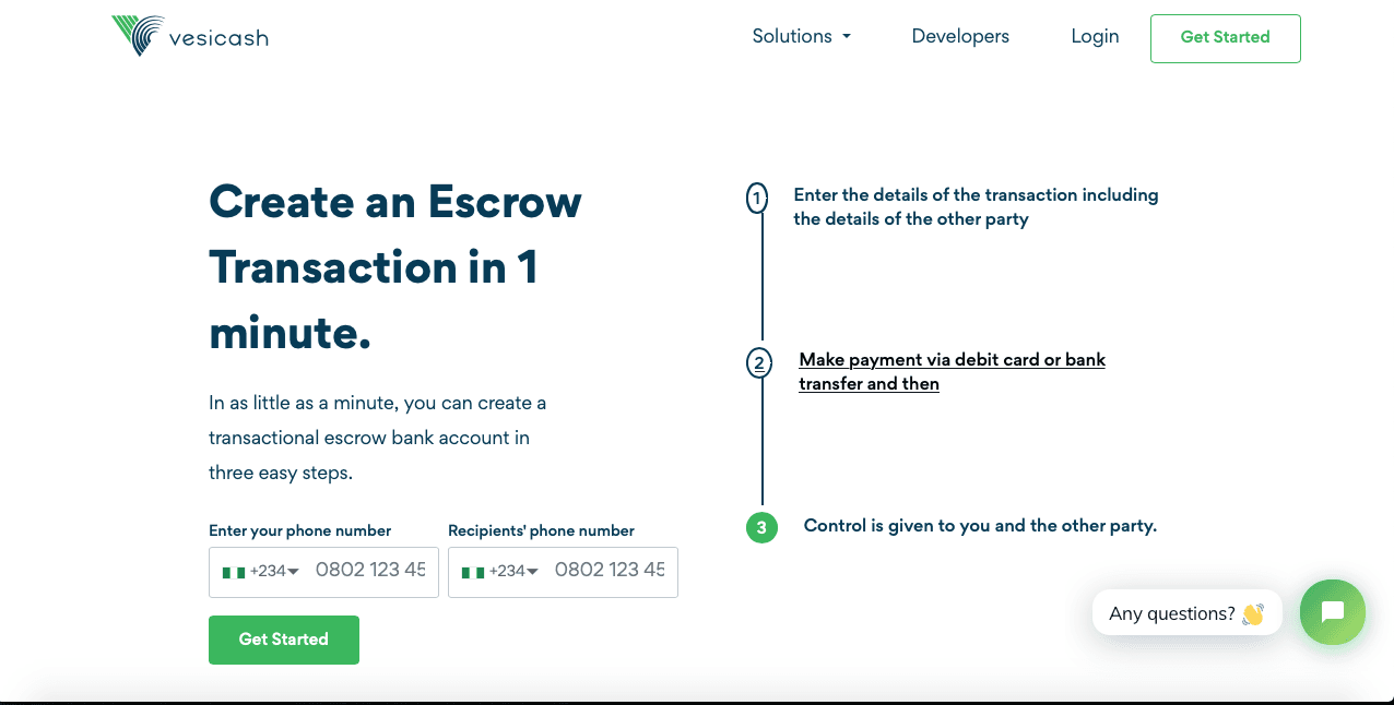 Securing P2P Transactions Using Vesicash Instant Escrow.